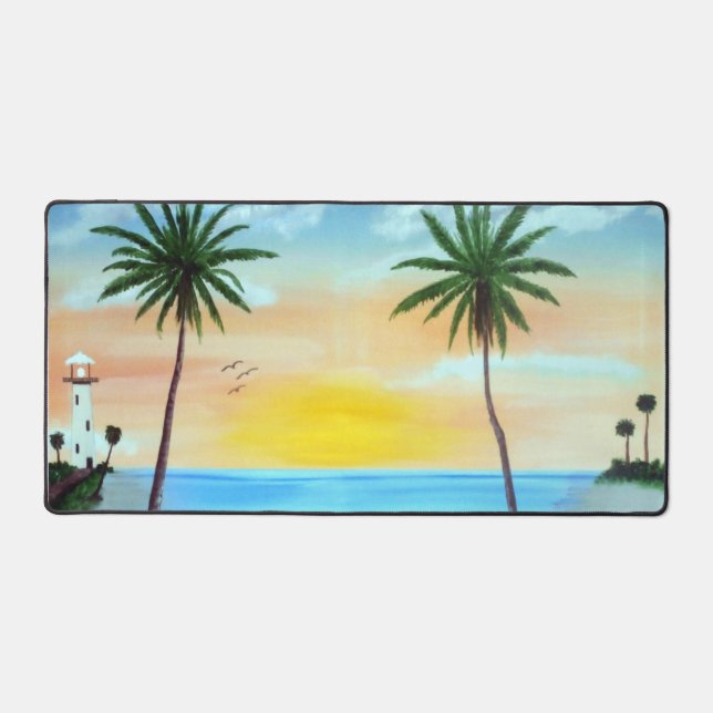 Sunrise Beach Desk Mat (Front)