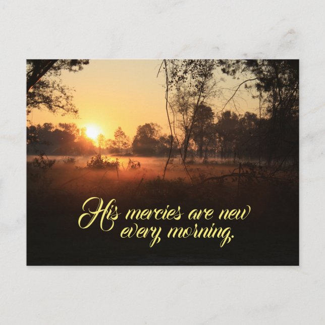 Sunrise Bible Verse Postcard (Front)