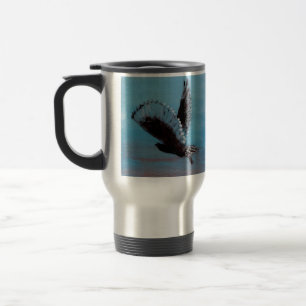 Sunrise Bird Art Tawny Owl Travel Mug