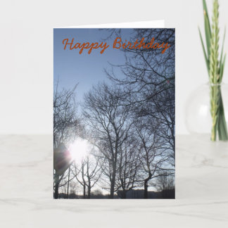 sunrise birthday card