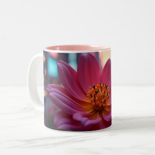 Sunrise Bloom Two-Tone Coffee Mug