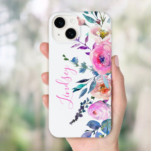 Sunrise Boho Floral Monogram Case-Mate iPhone 14 Case