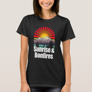 Sunrise Bonfires Camper Tropical Camp Sunny Hiker T-Shirt