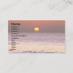 Sunrise Business Card