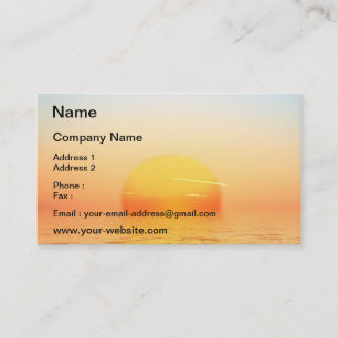 Sunrise Business Card