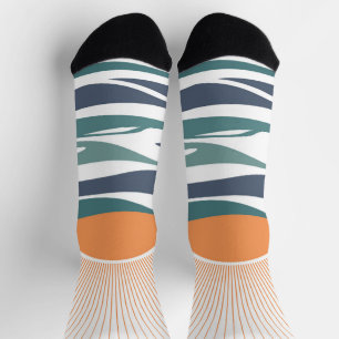 Sunrise by the sea socks