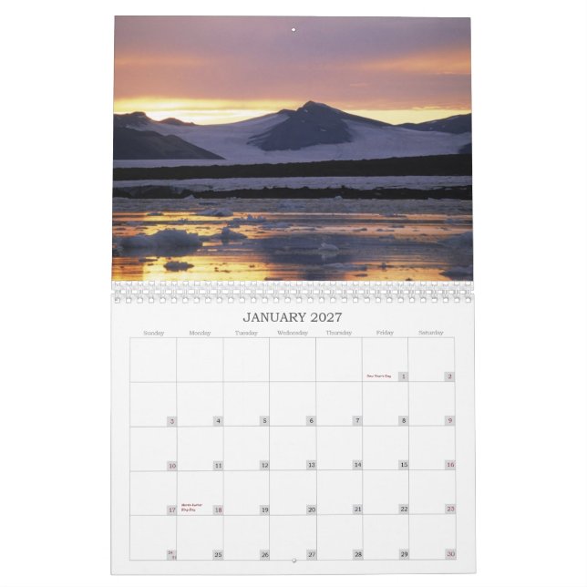 Sunrise Calendar (Jan 2027)