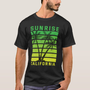 Sunrise California Beach Surfing Vibes T-Shirt