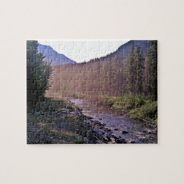 Sunrise Cameron Creek Waterton Park, Canada Jigsaw Puzzle (Horizontal)