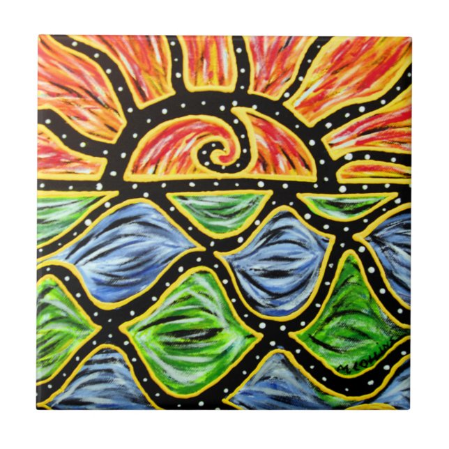 Sunrise Ceramic Tile (Front)