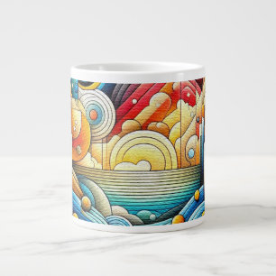Sunrise City Large Coffee Mug