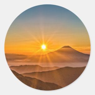 Sunrise Classic Round Sticker