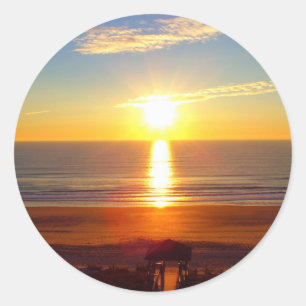 Sunrise Classic Round Sticker