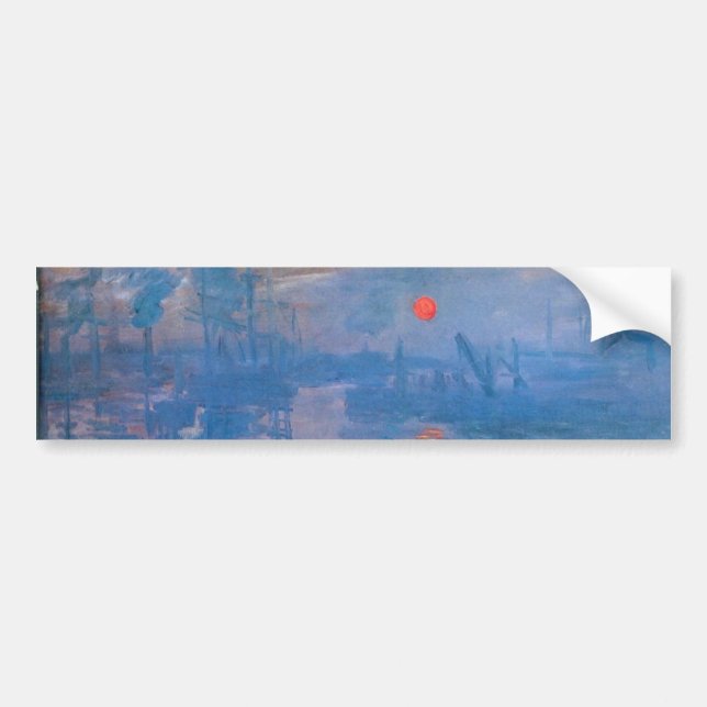 Sunrise - Claude Monet Bumper Sticker (Front)