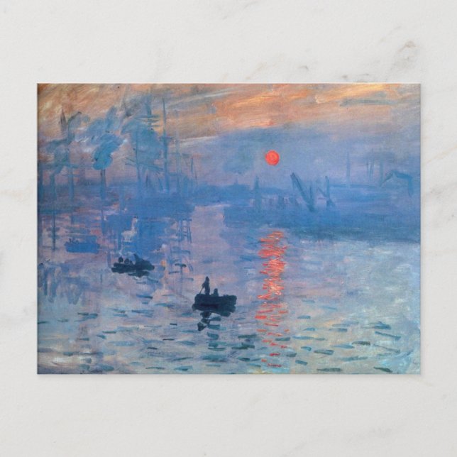 Sunrise - Claude Monet Postcard (Front)