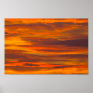 Sunrise Clouds, Florida Poster