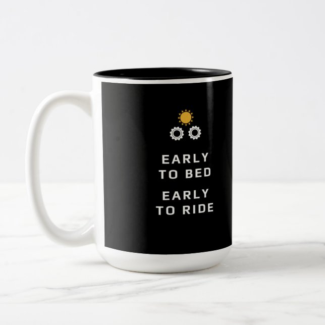 Sunrise Coffee Mug for the Cyclist (Left)