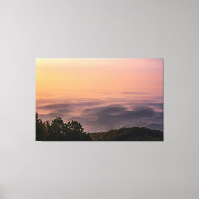 Sunrise colour burst canvas print (Front)