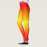 Sunrise Colour Leggings<br><div class="desc">Beautiful Summer Sunrise Colours Yellow and Red Gradients Colour Leggings - MIGNED Design</div>