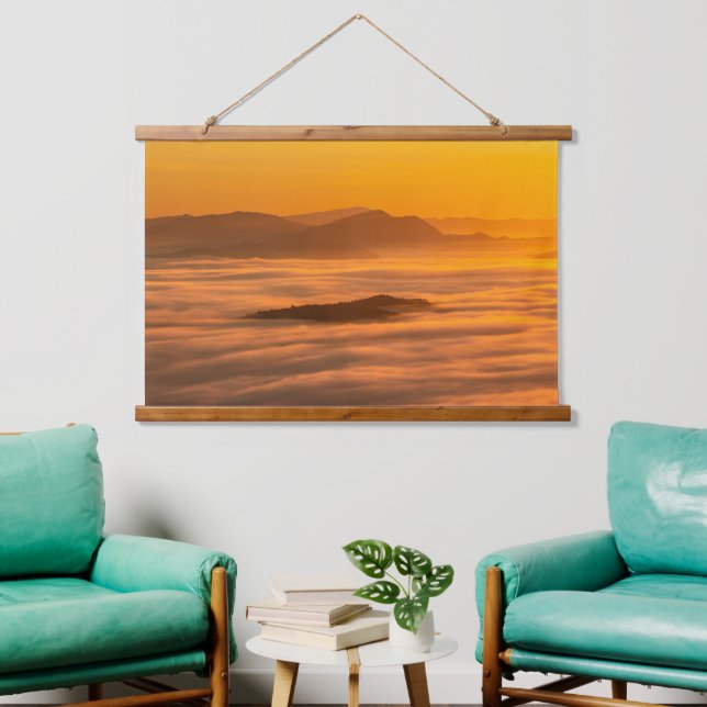 Sunrise colours and clouds hanging tapestry (Living Room)