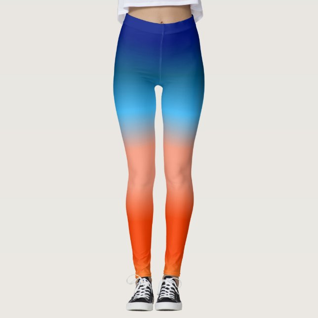 Sunrise Colours Ombre Leggings (Front)
