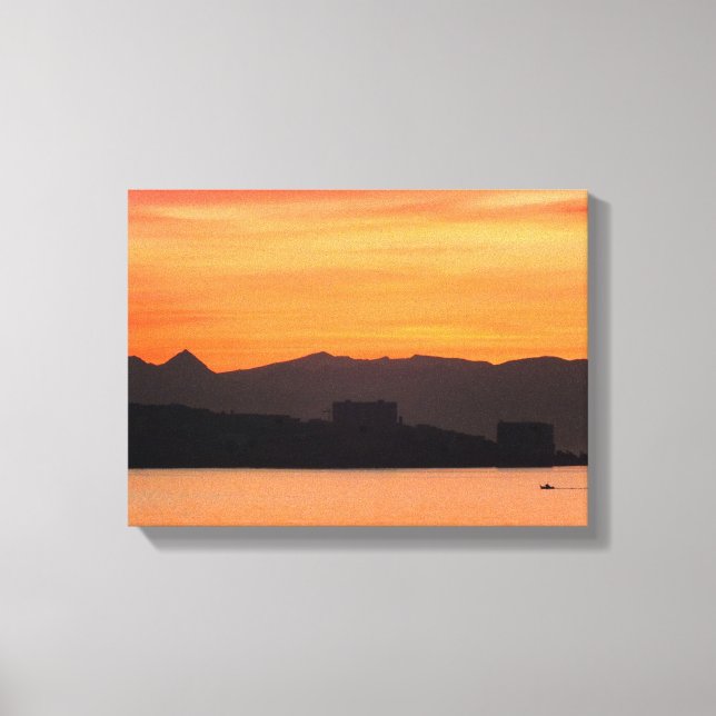 Sunrise, Costa del Sol, Spain Canvas Print (Front)