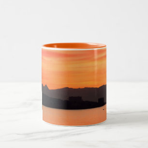 Sunrise, Costa del Sol, Spain Two-Tone Coffee Mug