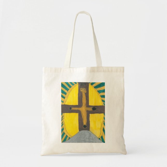 Sunrise Cross Tote Bag (Front)