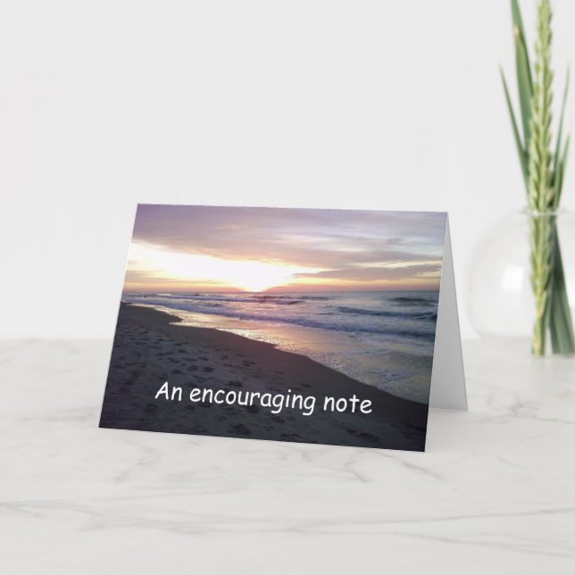 SUNRISE ENCOURAGING NOTE *FEEL BETTER SOON* CARD (Front)