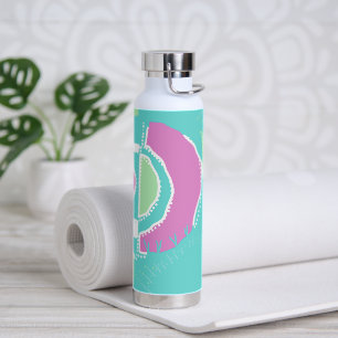 Sunrise Ethnic Circle - Mint Spearmint Pink Water Bottle