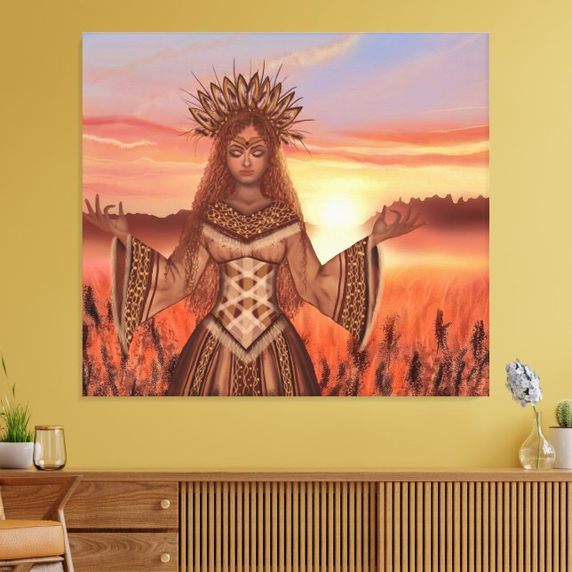 Sunrise - Fantasy Design Canvas Print (Insitu(LivingRoom))