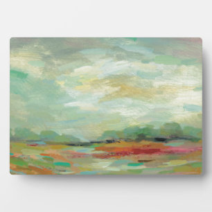 Sunrise Field Abstract Print Silvia Vassileva Plaque