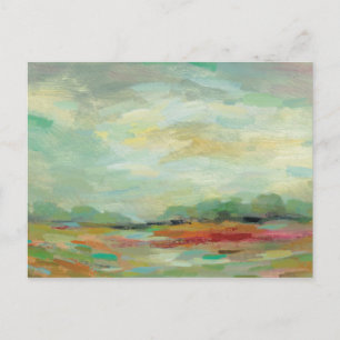Sunrise Field Abstract Print Silvia Vassileva Postcard