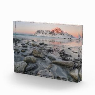 Sunrise Flakstad and Skagsanden Beach Photo Block