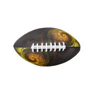 Sunrise Floral Red Abstract Art American Football