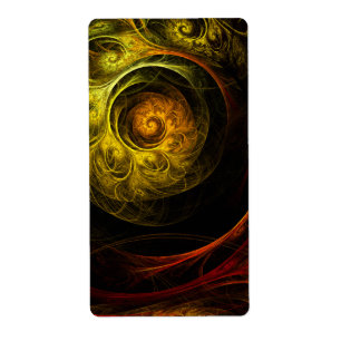 Sunrise Floral Red Abstract Art Fractal