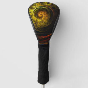 Sunrise Floral Red Abstract Art Golf Head Cover