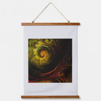 Sunrise Floral Red Abstract Art