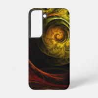 Sunrise Floral Red Abstract Art