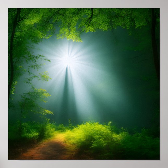 Sunrise Forest Poster (Front)