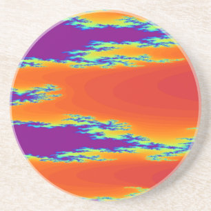 Sunrise Fractal Coasters