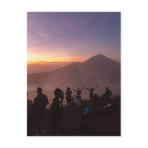 Sunrise from Mount Batur in Bali, Indonesia