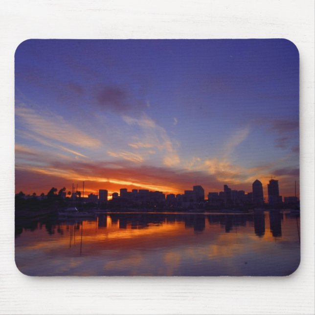 Sunrise From San Diego Bay Mouse Mat (Front)