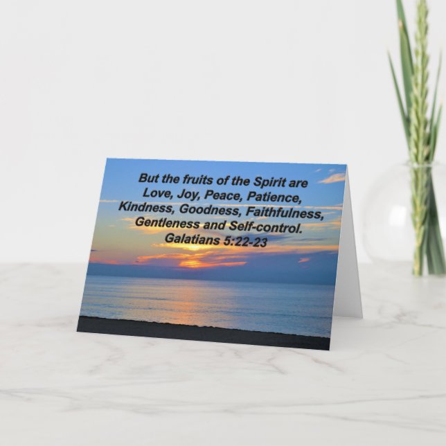 SUNRISE FRUITS OF THE SPIRIT GREETING CARD (Front)