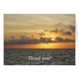 Sunrise Glory Folly Beach Thank You Card