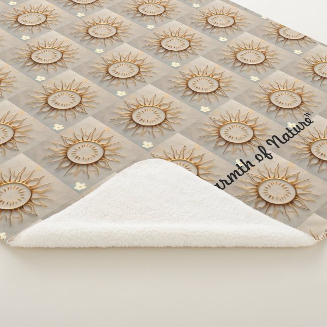 "Sunrise Glory" Sherpa Blanket (3/4)