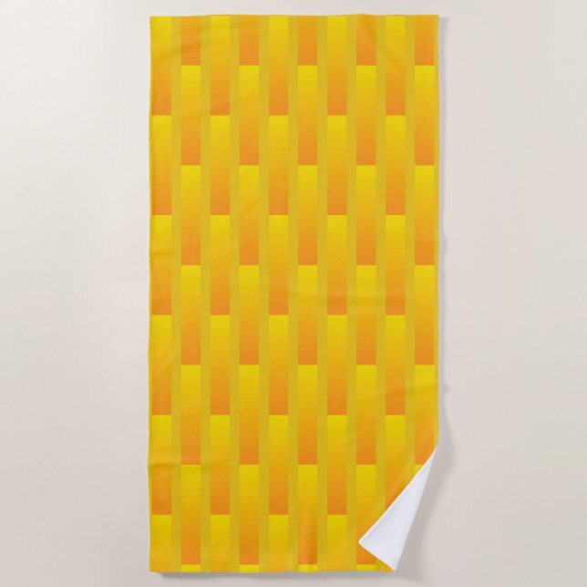 Sunrise Gold Grill beach towel (Front)