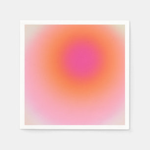 Sunrise Gradient - Beige Pink Orange Napkin