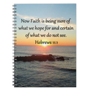 SUNRISE HEBREWS 11:1 PHOTO DESIGN NOTEBOOK