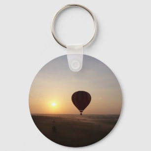 Sunrise Hot Air Balloon photographic image Key Ring